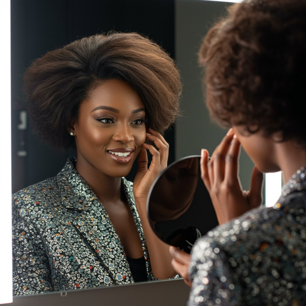 Confident-Woman-Touching-Voluminous-Butterfly-Hair