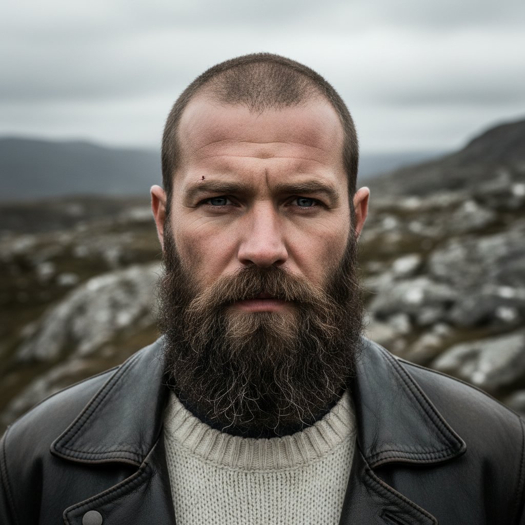 Buzz Cut with Beard Combination