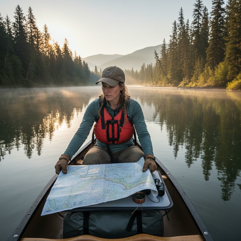 The Canoeist’s Cap and Waves