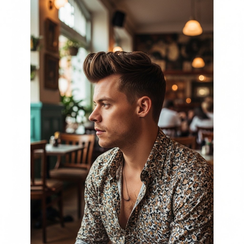 Man With Modern Voluminous Quiff