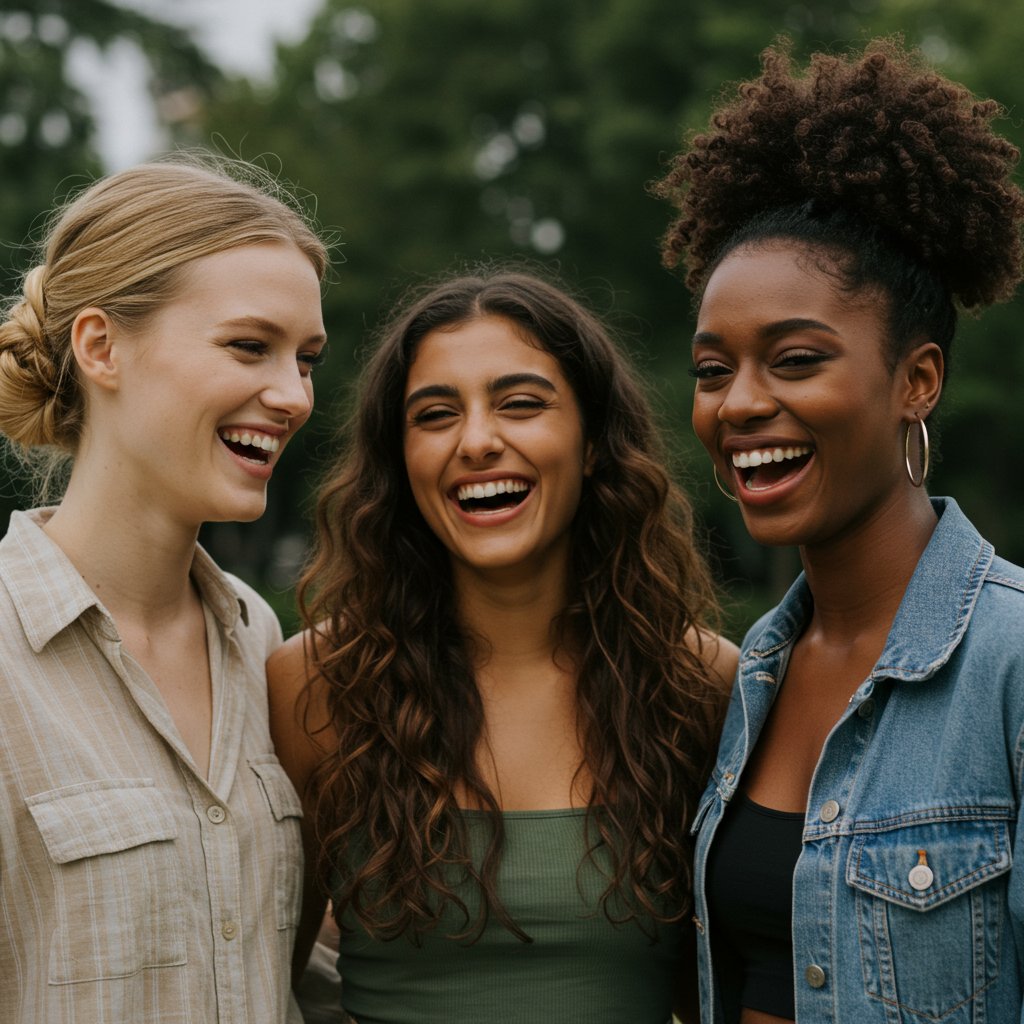 Diverse Women With Braided Styles