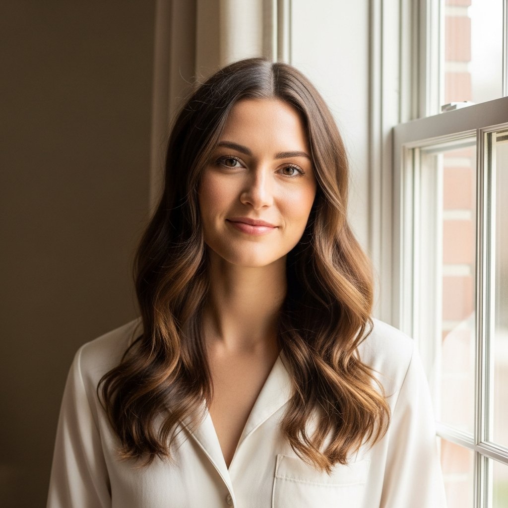 Woman With Healthy Medium Porosity Hair