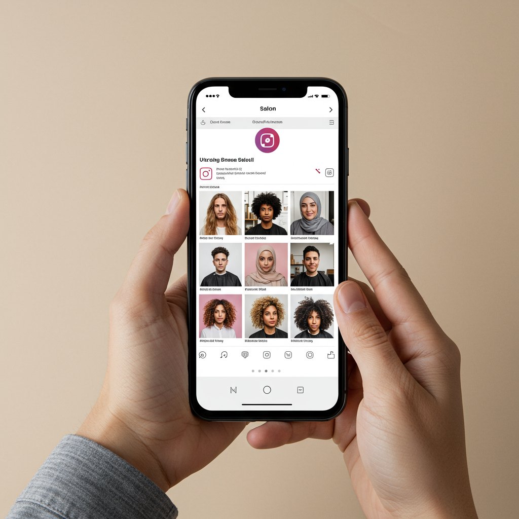 Smartphone-Showing-Inclusive-Salon-Instagram-Feed