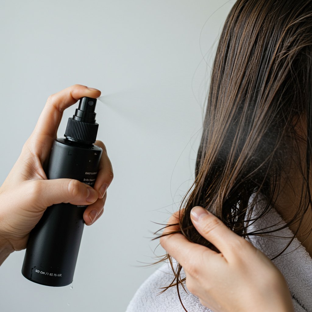 Woman-Misting-Hair-With-Spray-Bottle