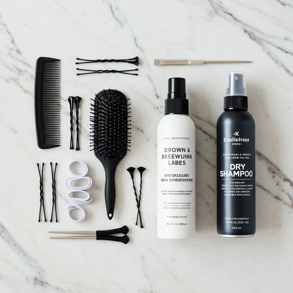 Flat-Lay-Of-Crown-Braid-Styling-Tools