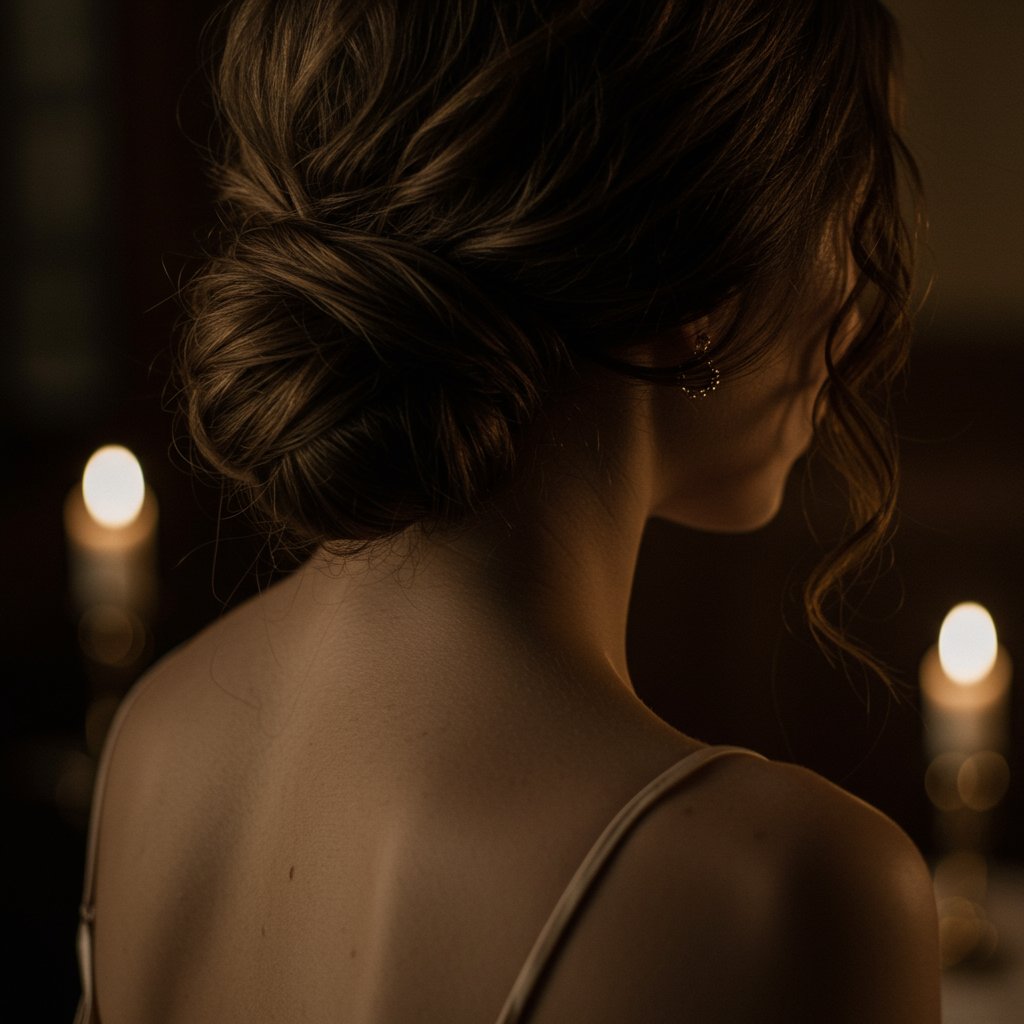 Elegant-Low-Textured-Bun-With-Tendrils