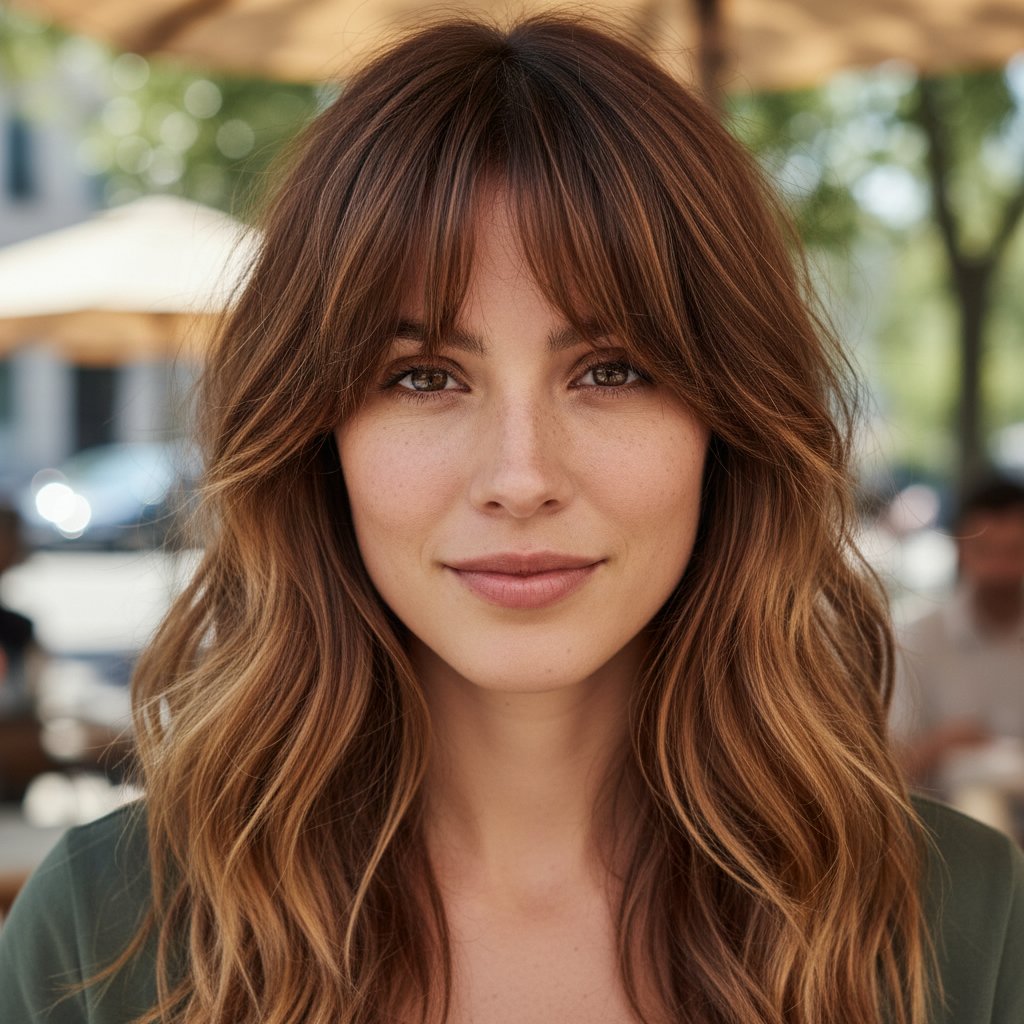 Wavy Shag with Bangs