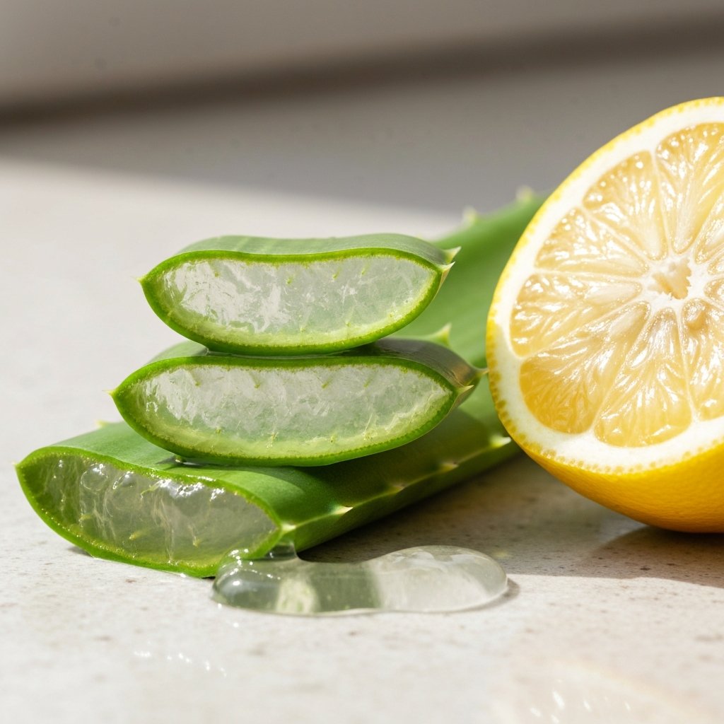 Fresh Aloe Vera Gel Extraction