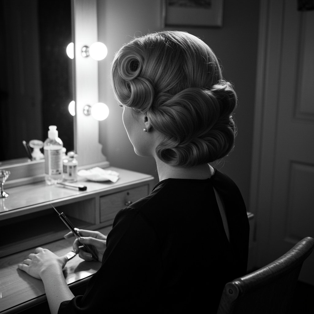 Vintage-Hollywood-French-Twist-Style