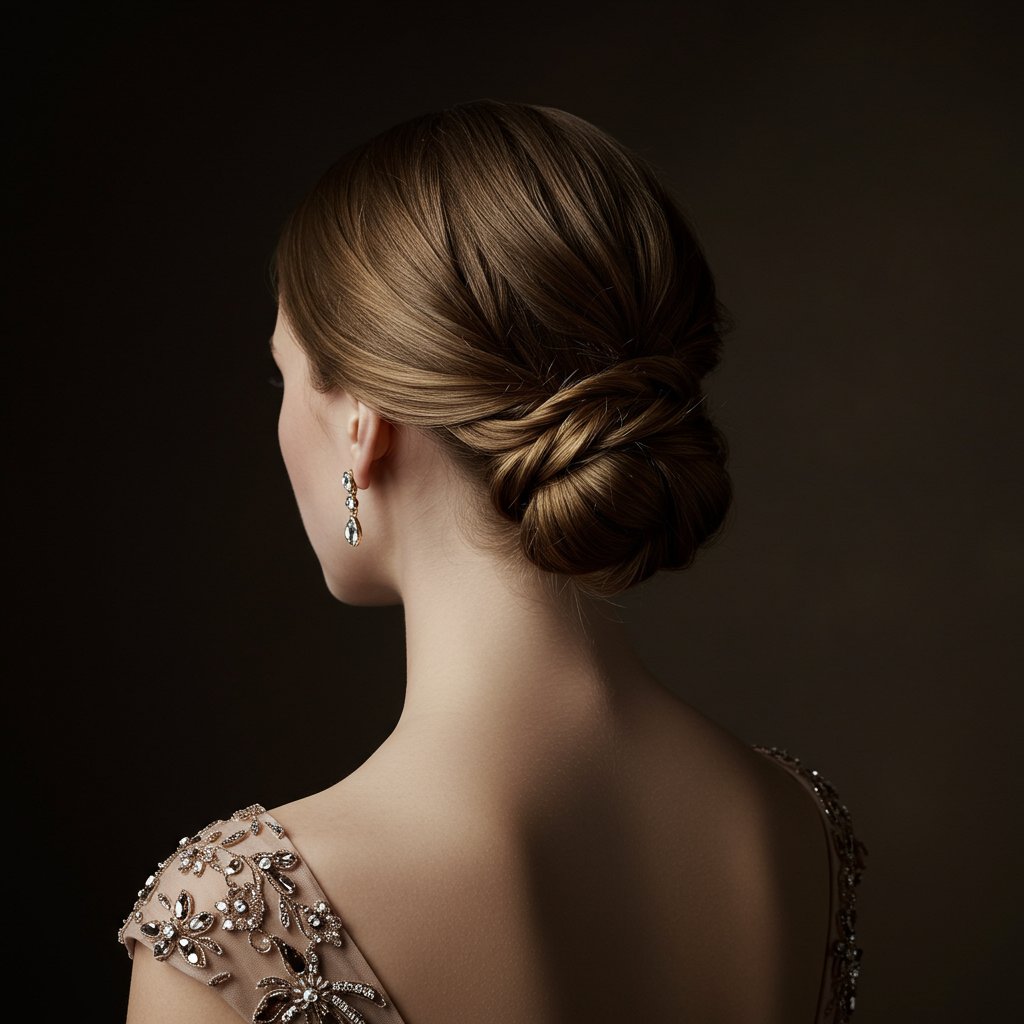 Elegant-Twisted-Low-Chignon