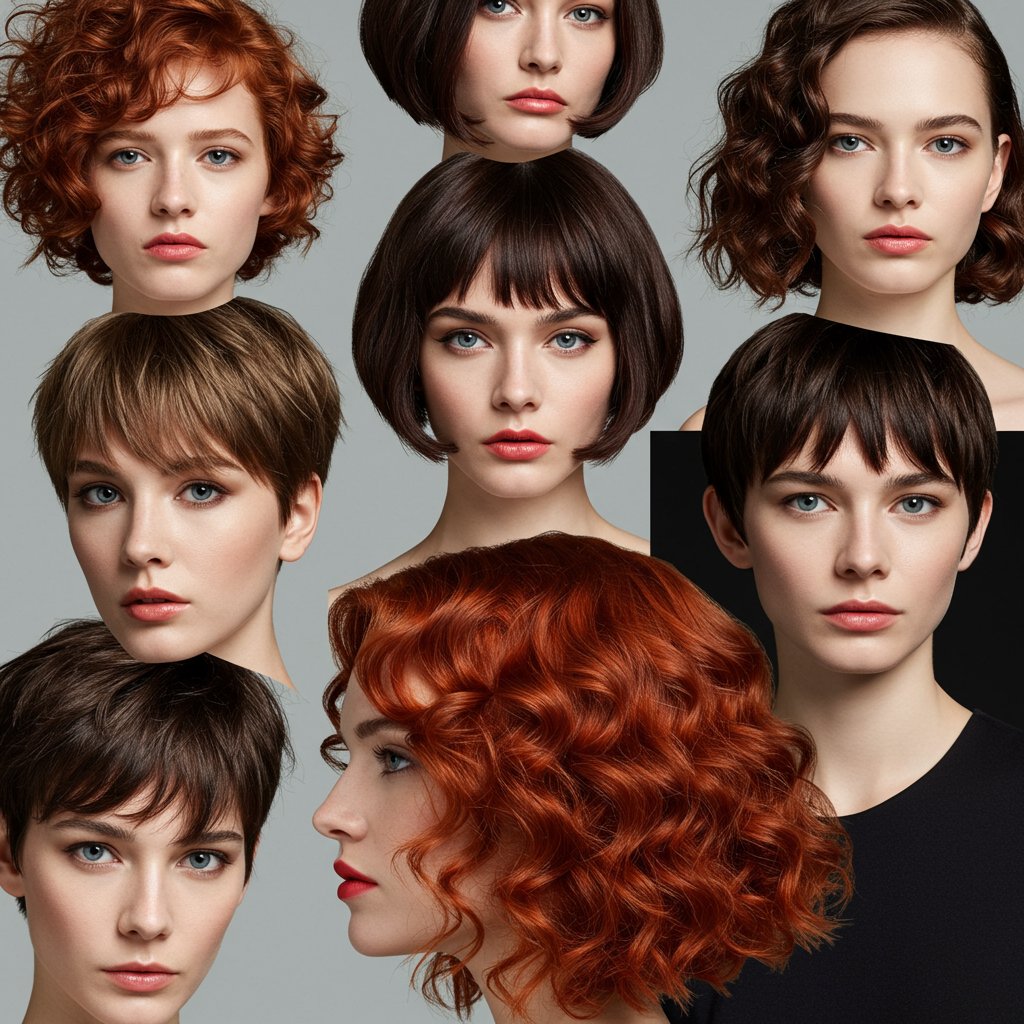 Celebrity Hairstyle Evolution Collage