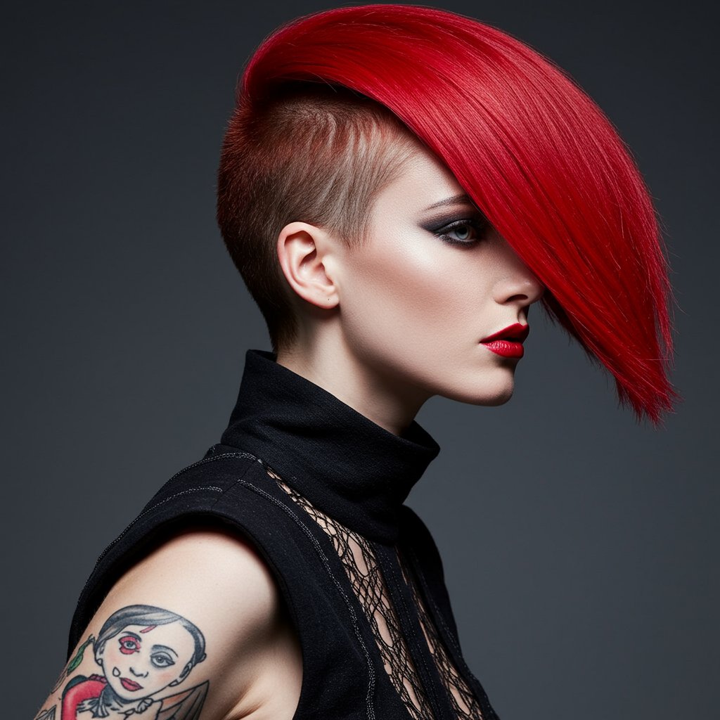 Fearless Asymmetrical Hairstyle
