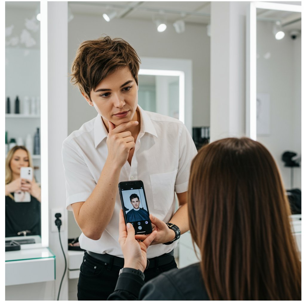 Salon Client Shows Inspiration
