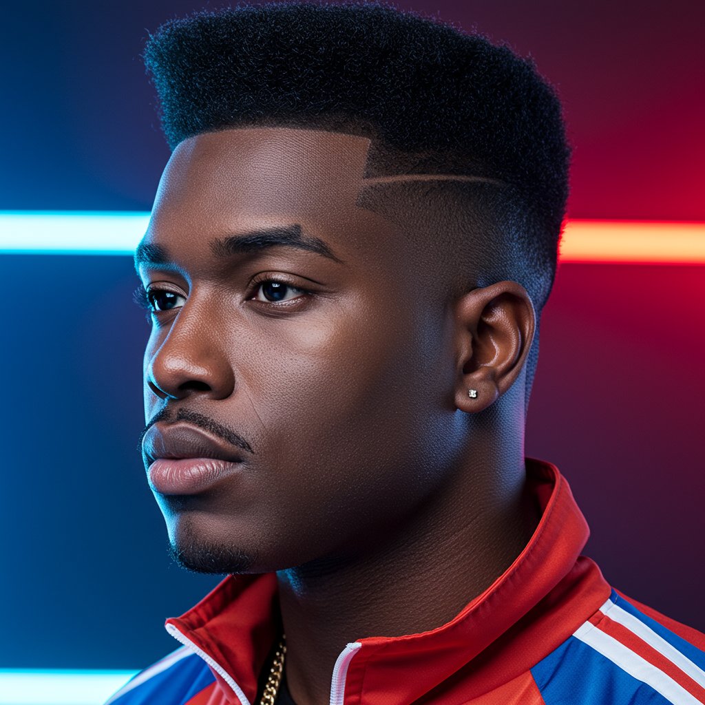 1980S High Top Fade Hairstyle