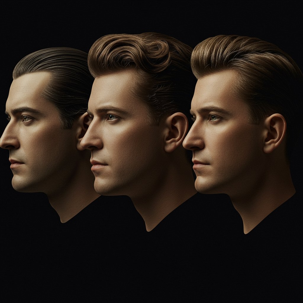 Mens Hairstyles 20Th Century Montage