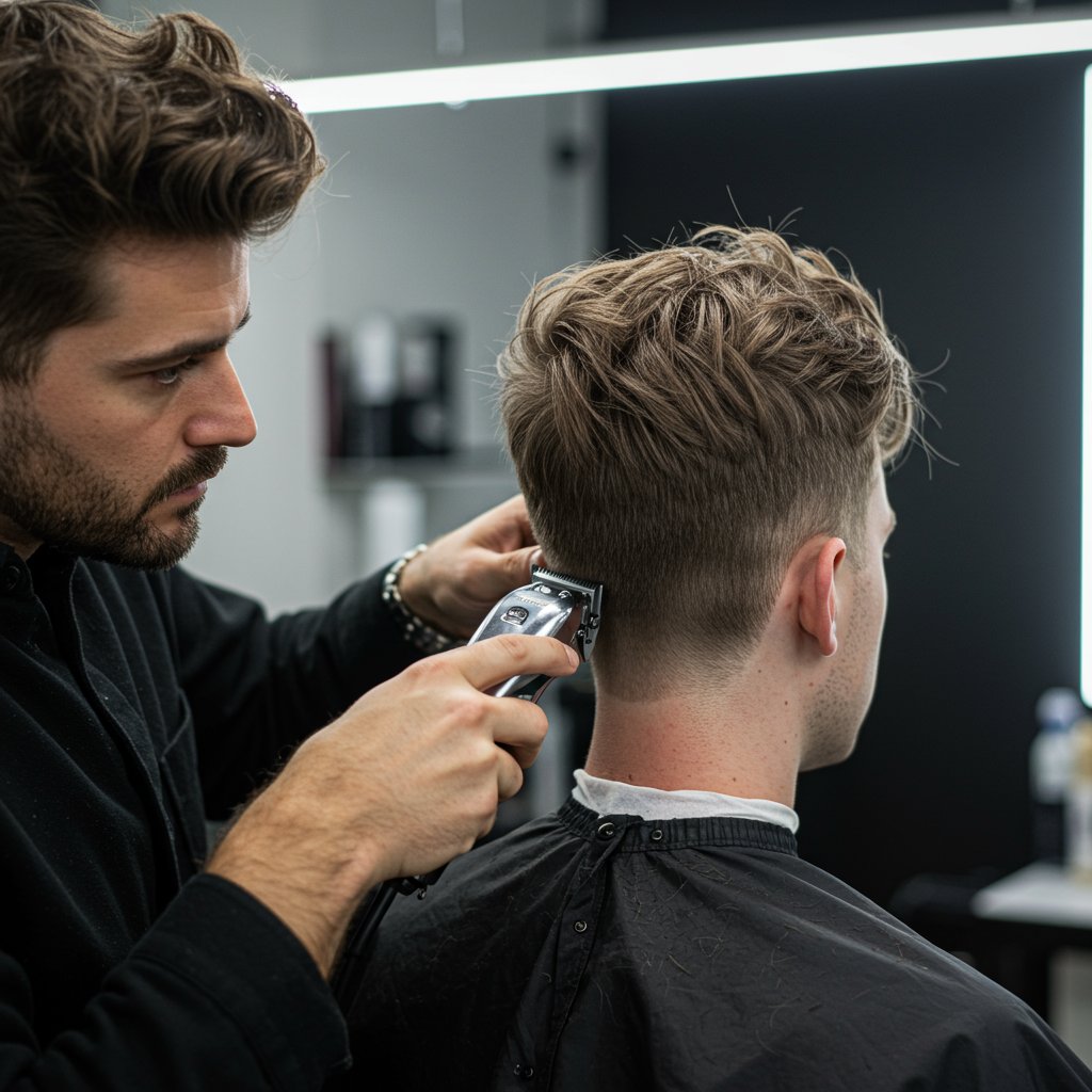 Modern Undercut Fade In Salon