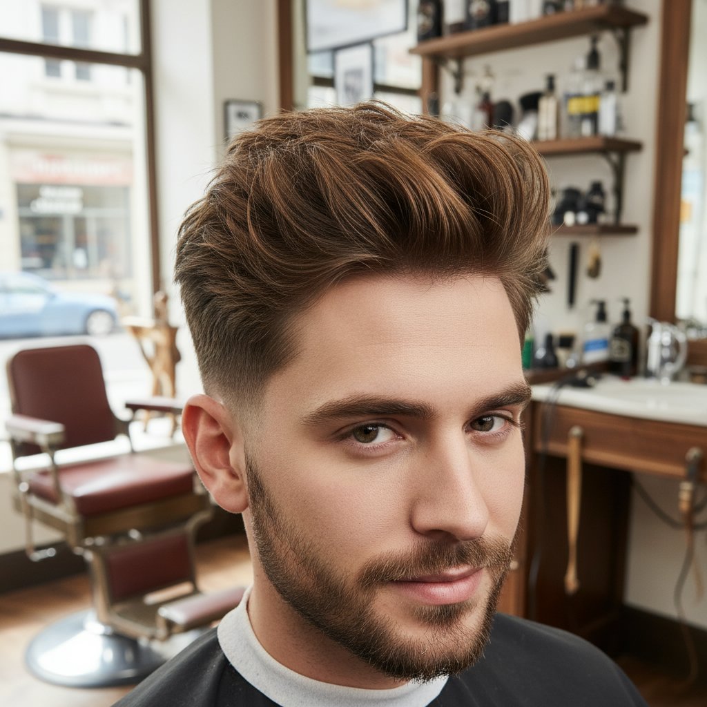 Mid Fade with Textured Top