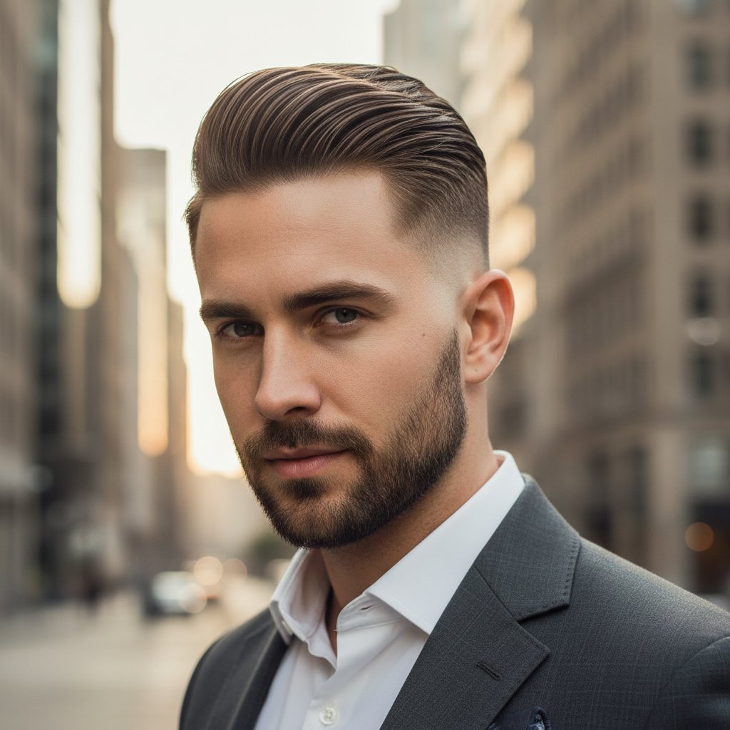 Taper Fade with Sleek Back