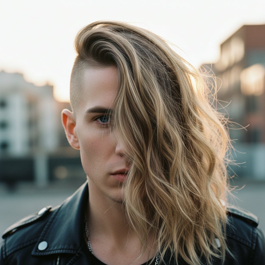 Undercut Fade with Long Top