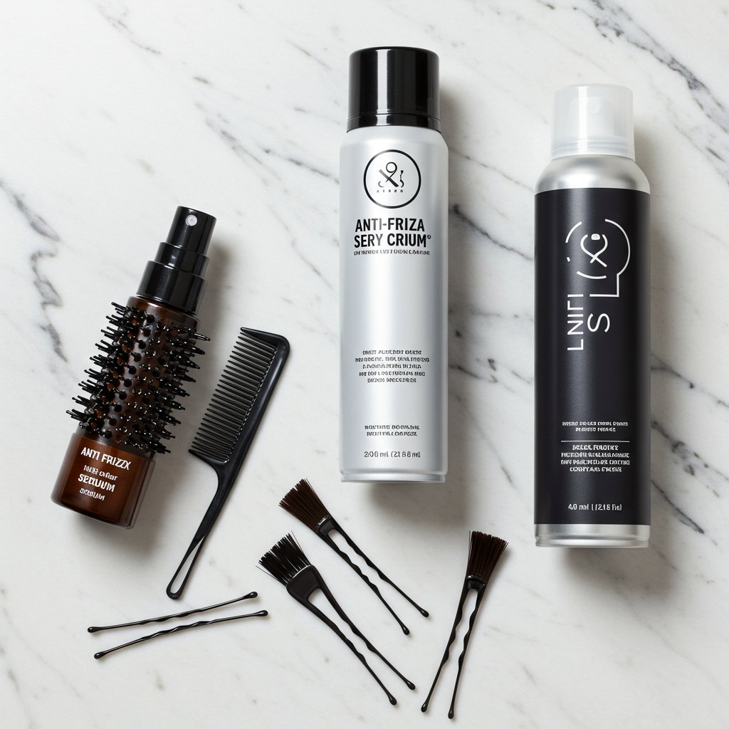 Flat-Lay-Of-Professional-Hair-Styling-Products
