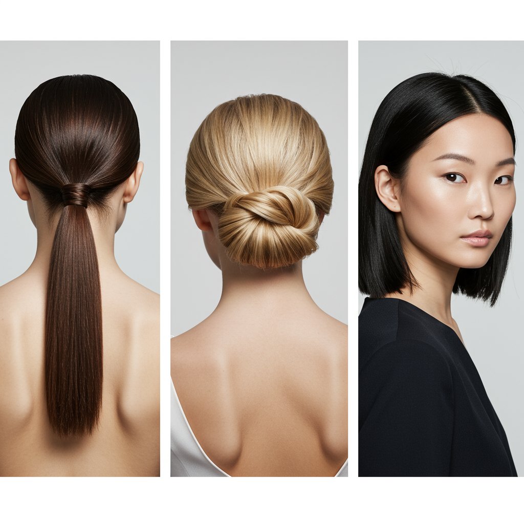 Triptych-Of-Classic-Professional-Hairstyles