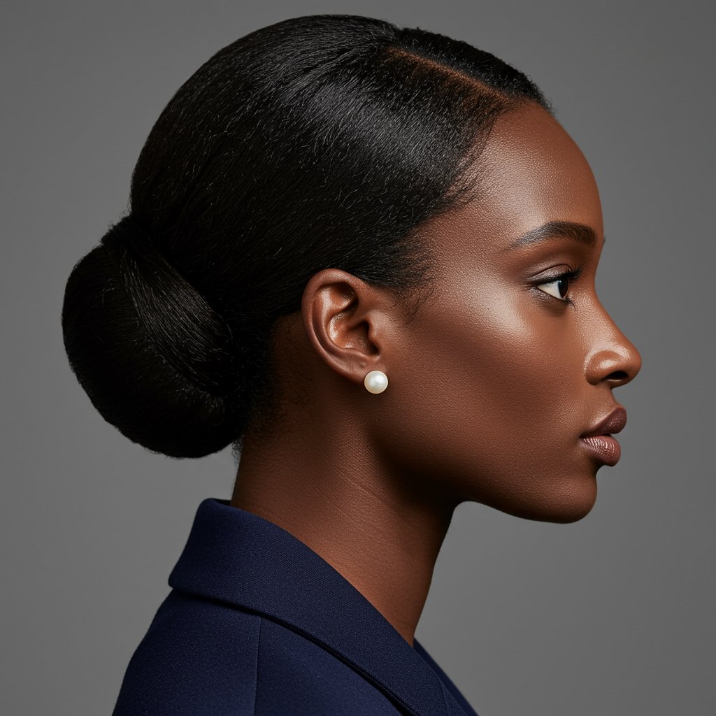 Woman-With-Sleek-Chignon-Side-Profile
