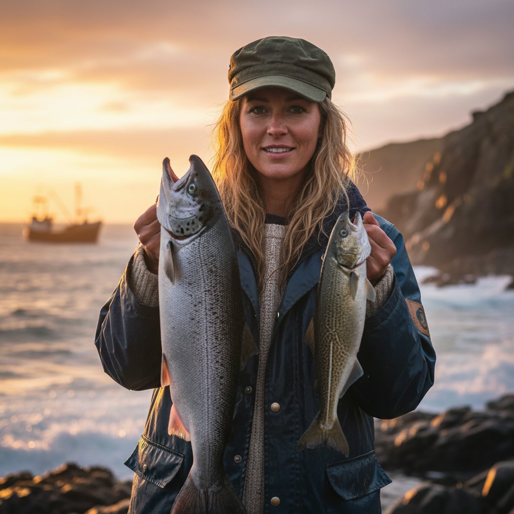 Chic Fisherman's Cap and Loose Strands