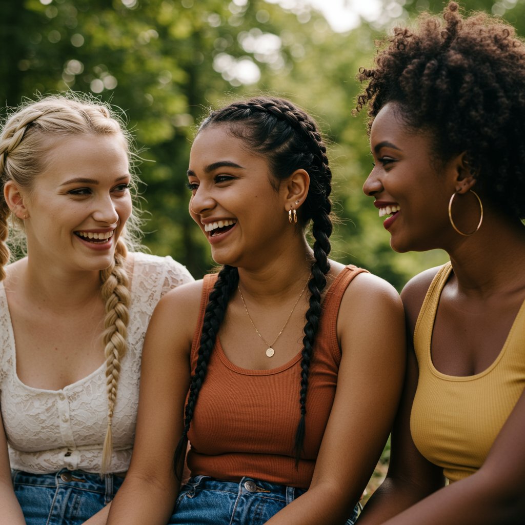Diverse Women Braided Hairstyles