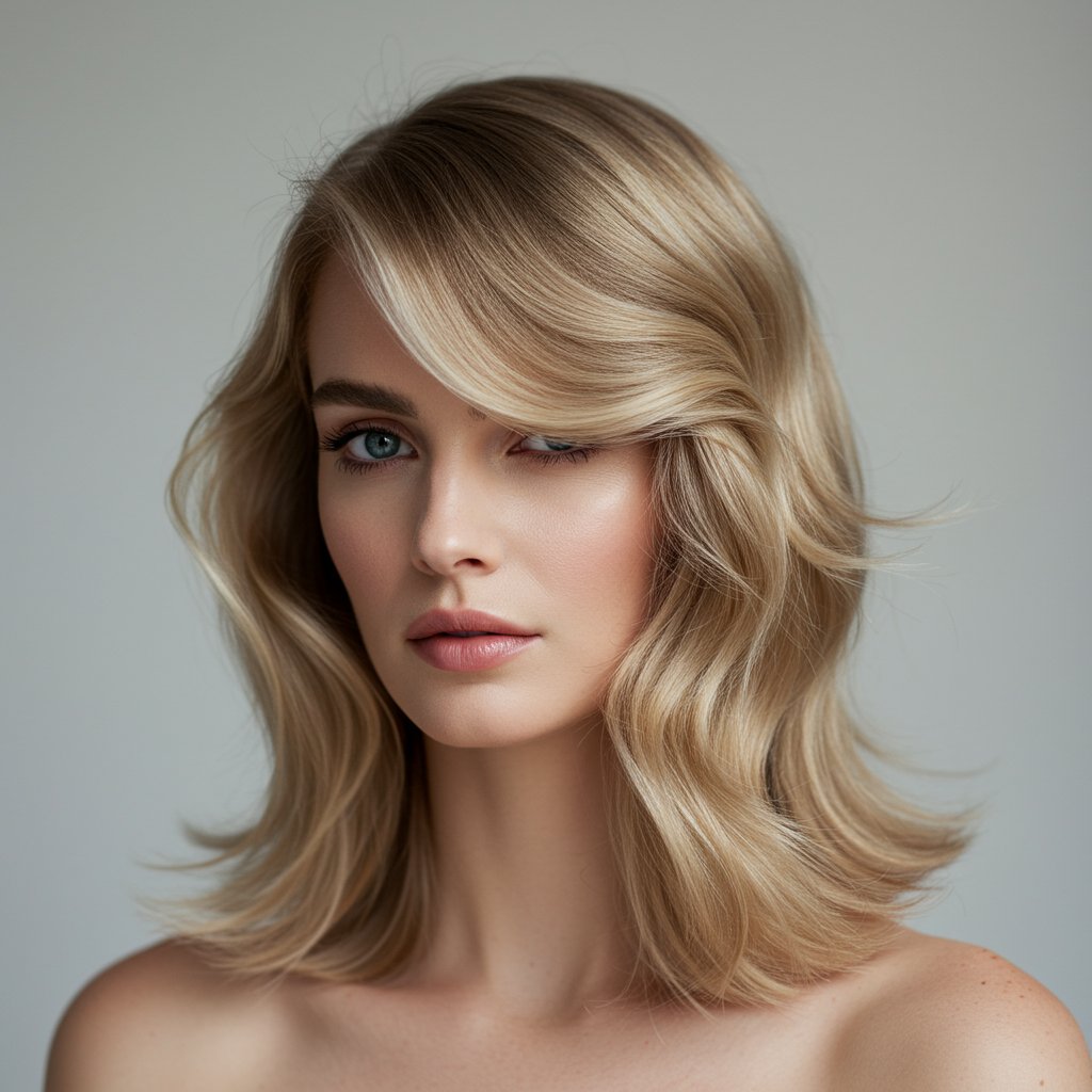 Woman With Square Face Softened By Layers