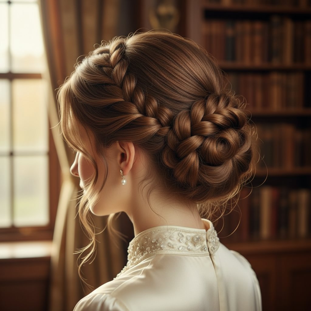 French Braid Updo