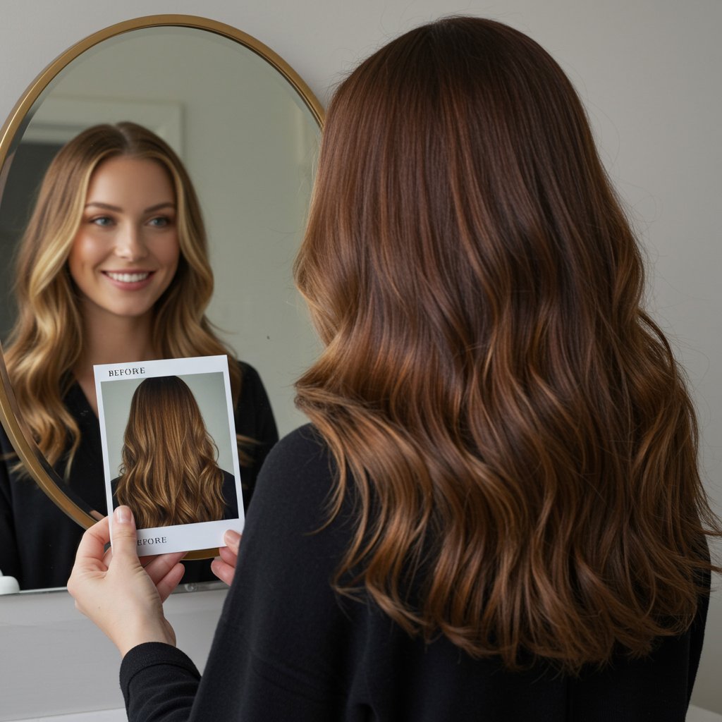 Blonde To Brunette Transformation Reveal