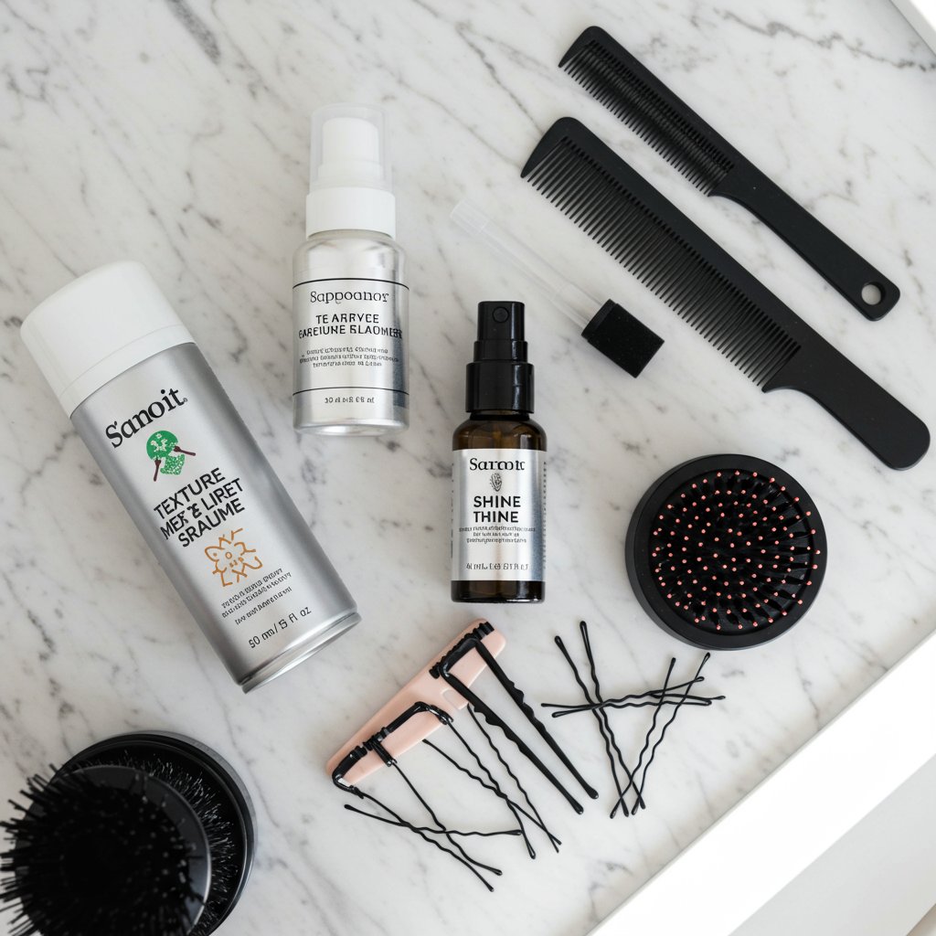 Hairstyling Products Flat Lay Vanity