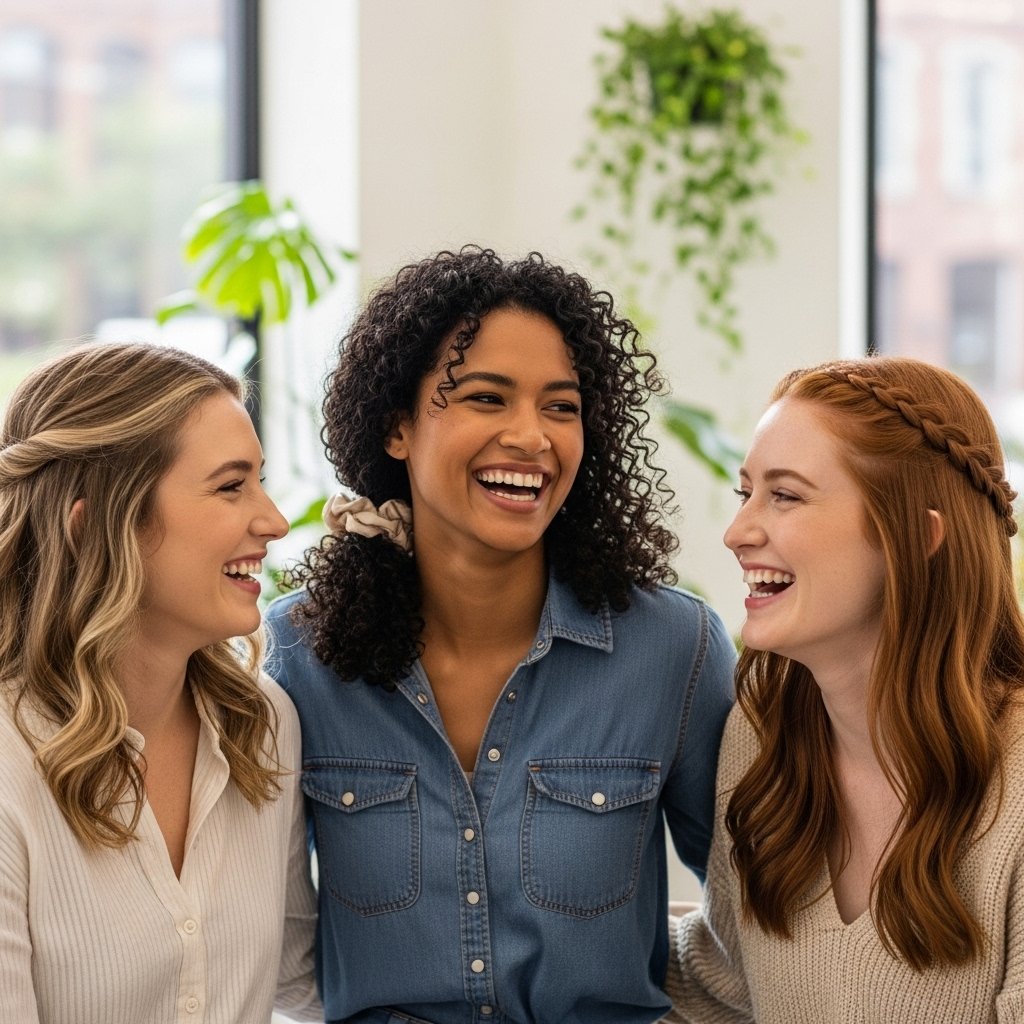Diverse-Women-Half-Up-Hairstyles-Salon