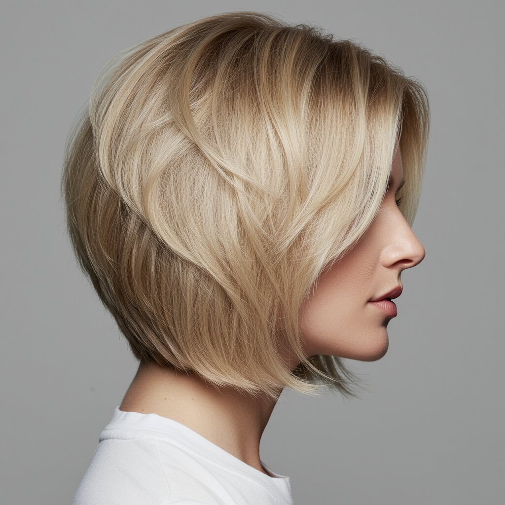 Butterfly Haircut Layer Detail