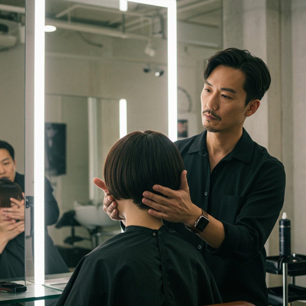 Stylist-Consulting-Client-Face-Shape