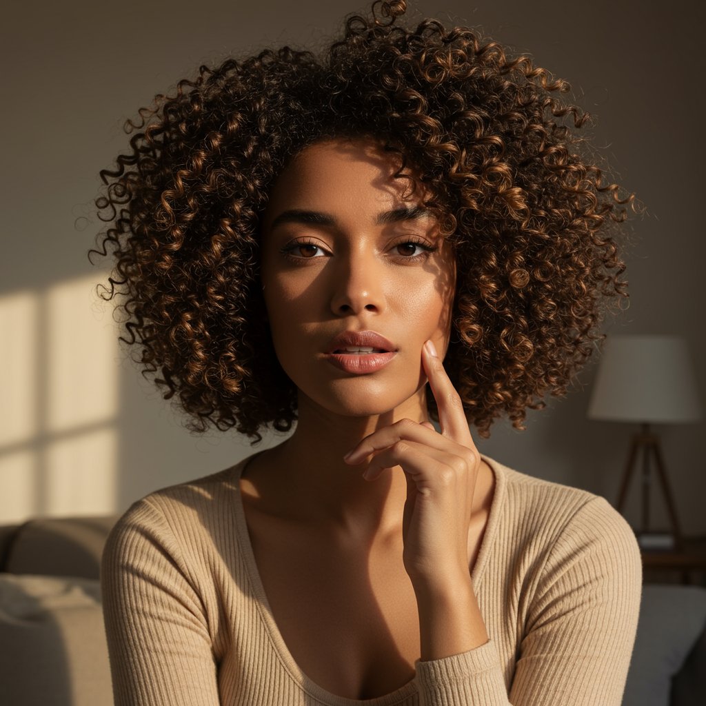 Woman-With-Curly-Bob-Thinking