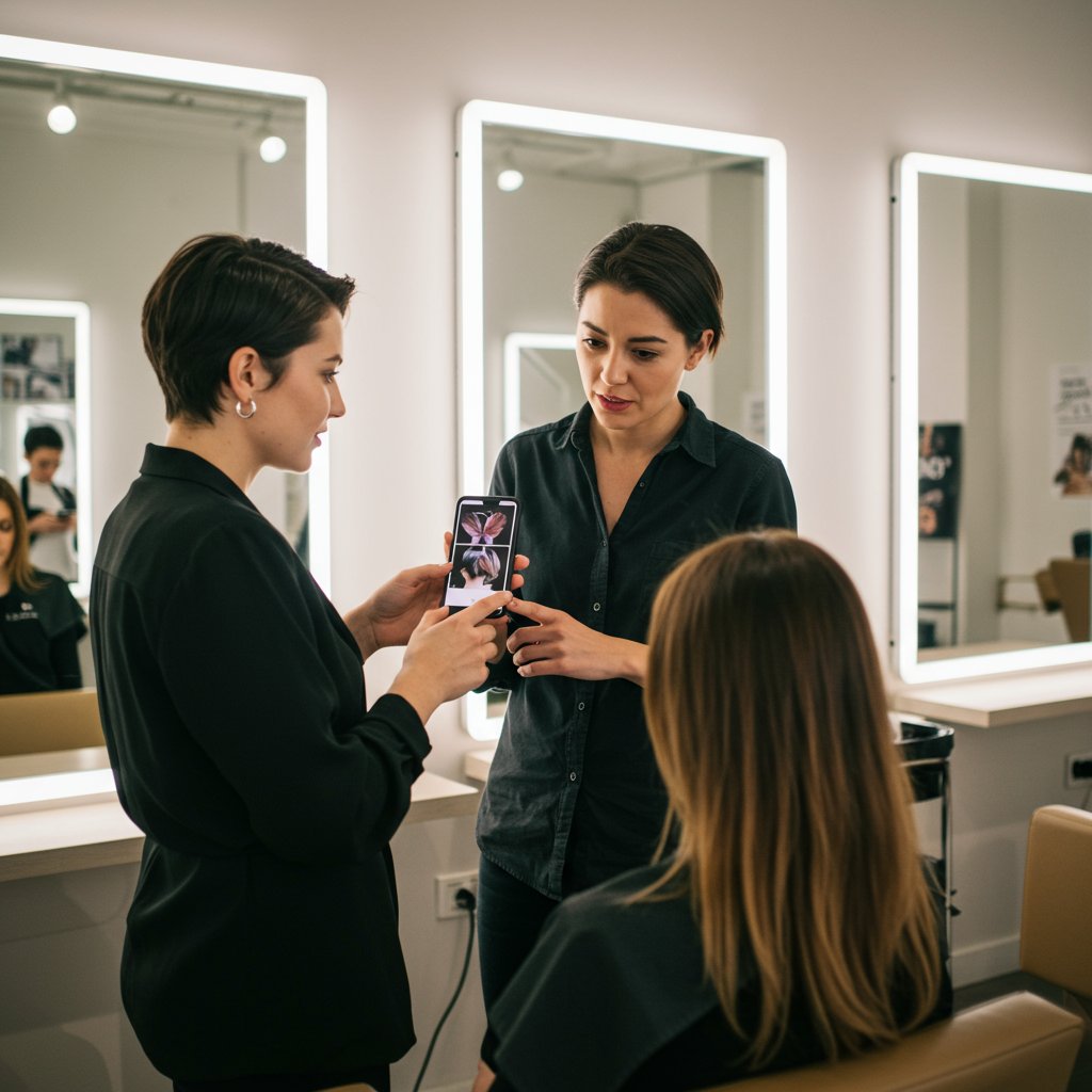 Client-Stylist-Haircut-Consultation