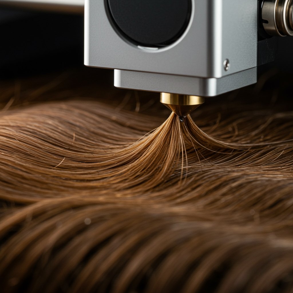 3D Printer Creating Hair Fibers