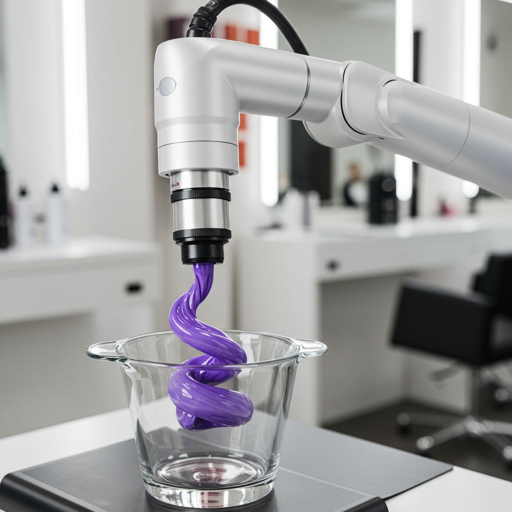 Robotic Arm Mixing Hair Color
