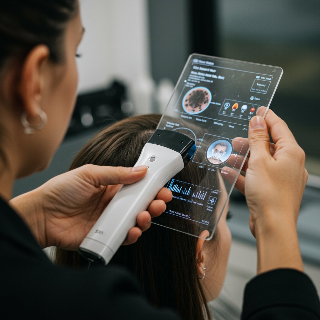 Stylist Using Ai Scalp Scanner