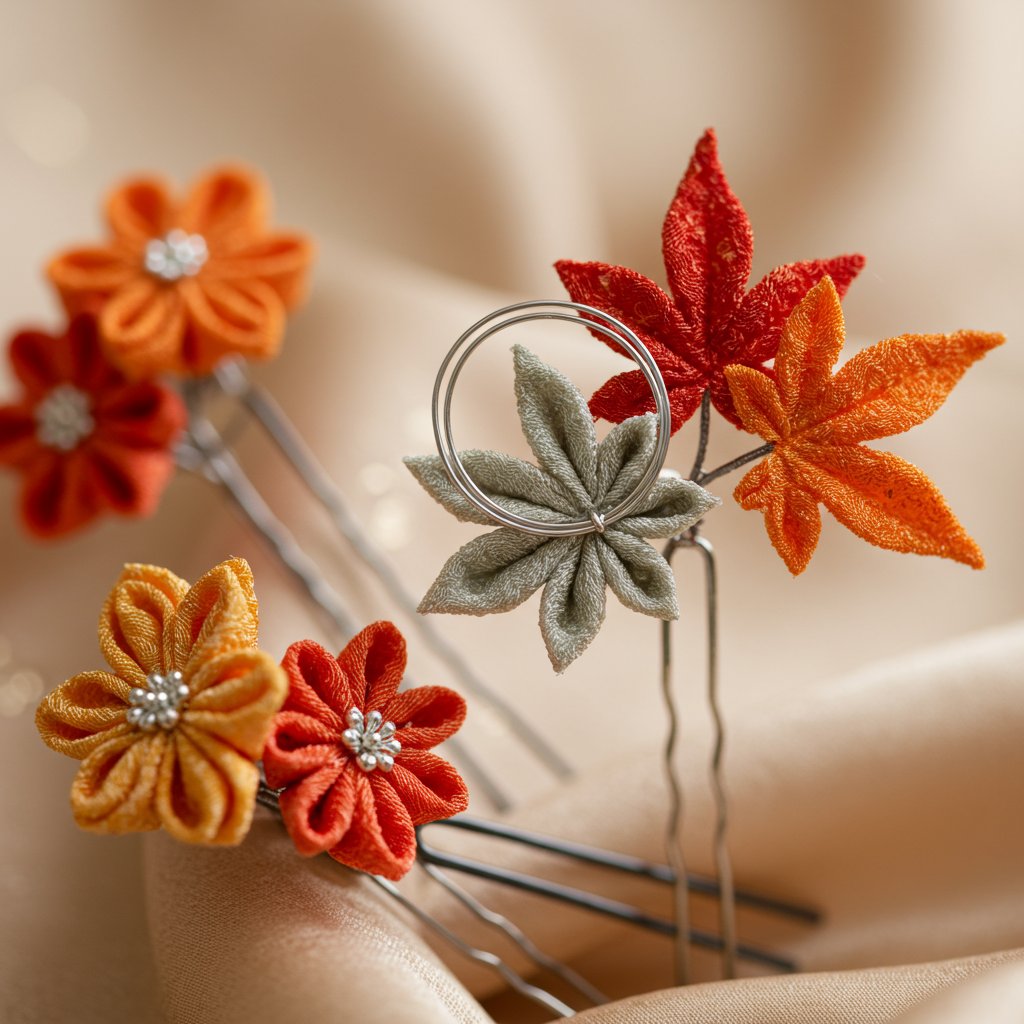 Seasonal-Kanzashi-Hair-Ornaments-Macro