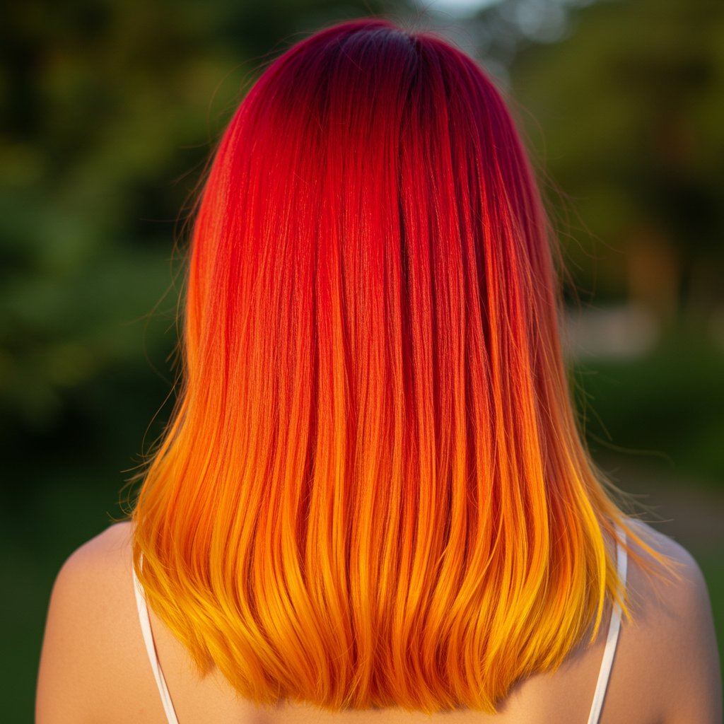 Sunset Melt Hair Color Gradient