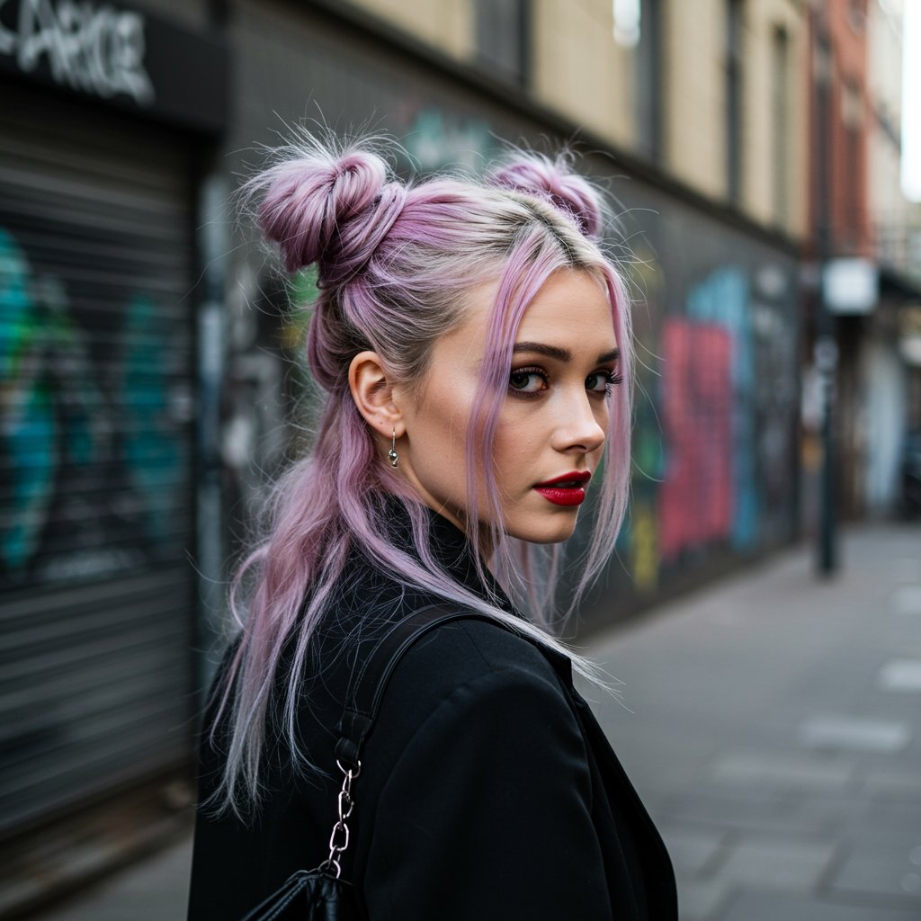 Modern-Half-Up-Space-Buns-Hairstyle