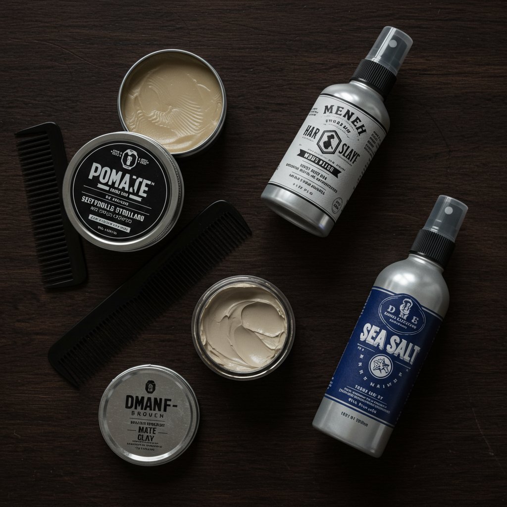 Mens Styling Products Flatlay