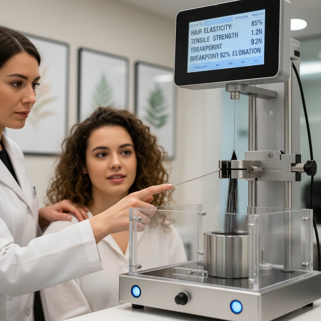 Elasticity Tester for Hair Strength