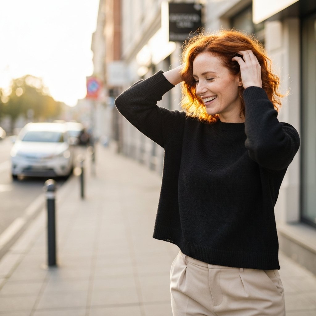 Confident Salon Client