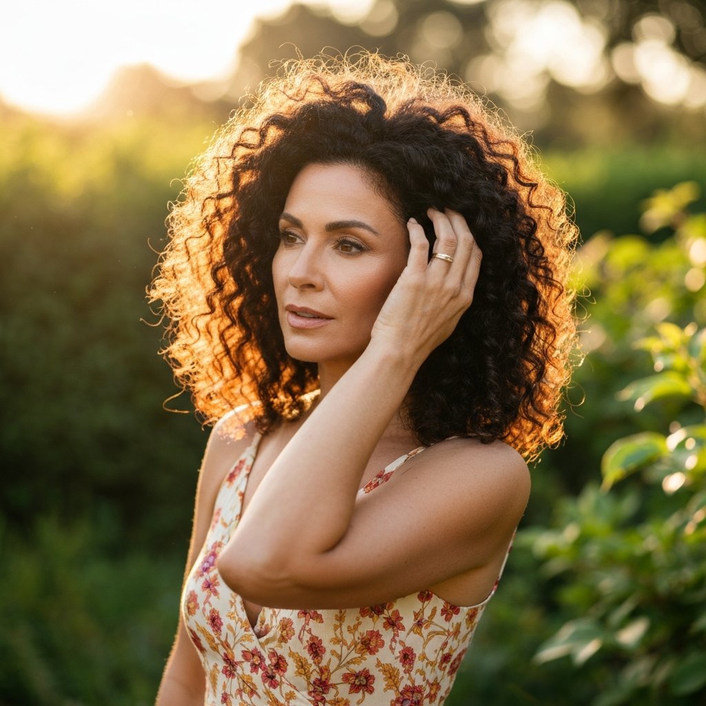 Thick Curly Hair Texture