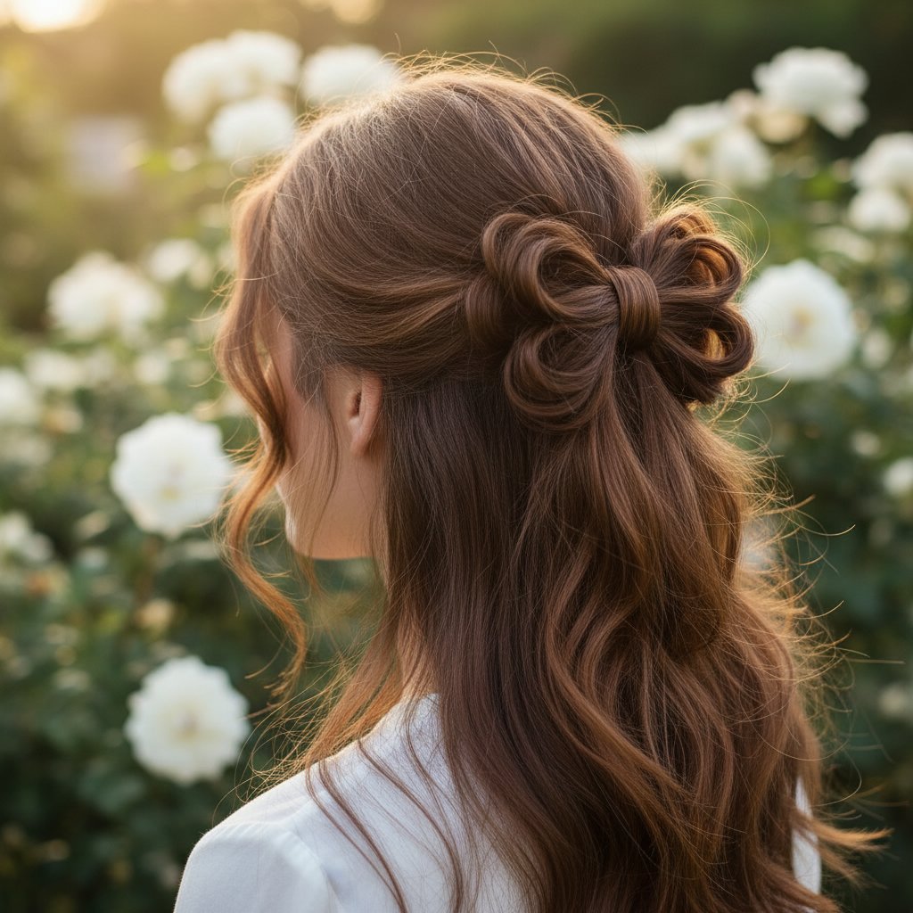 Half-Up Hair Bow