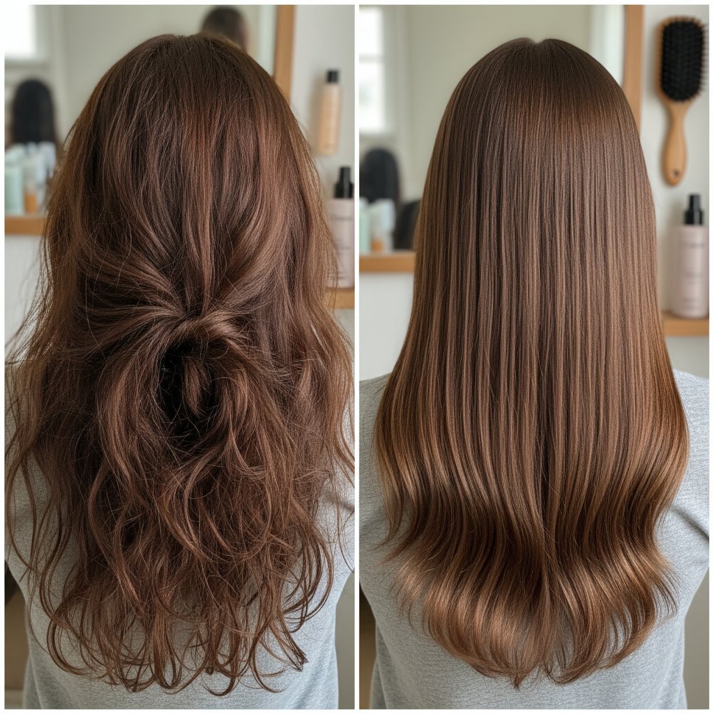 Detangled and Smooth Hair