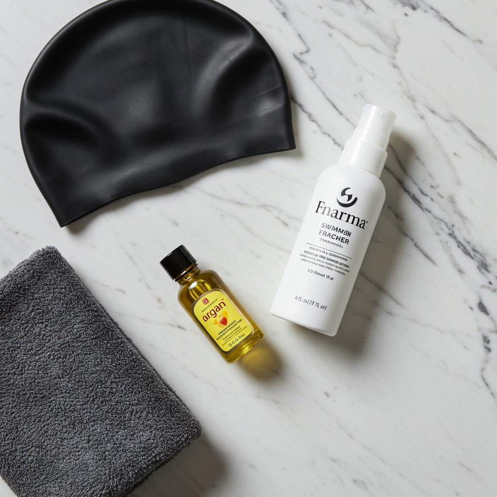 Swimmers Hair Care Kit Flatlay